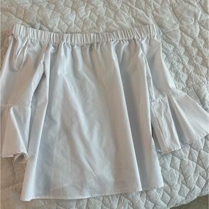 Off shoulder white blouse